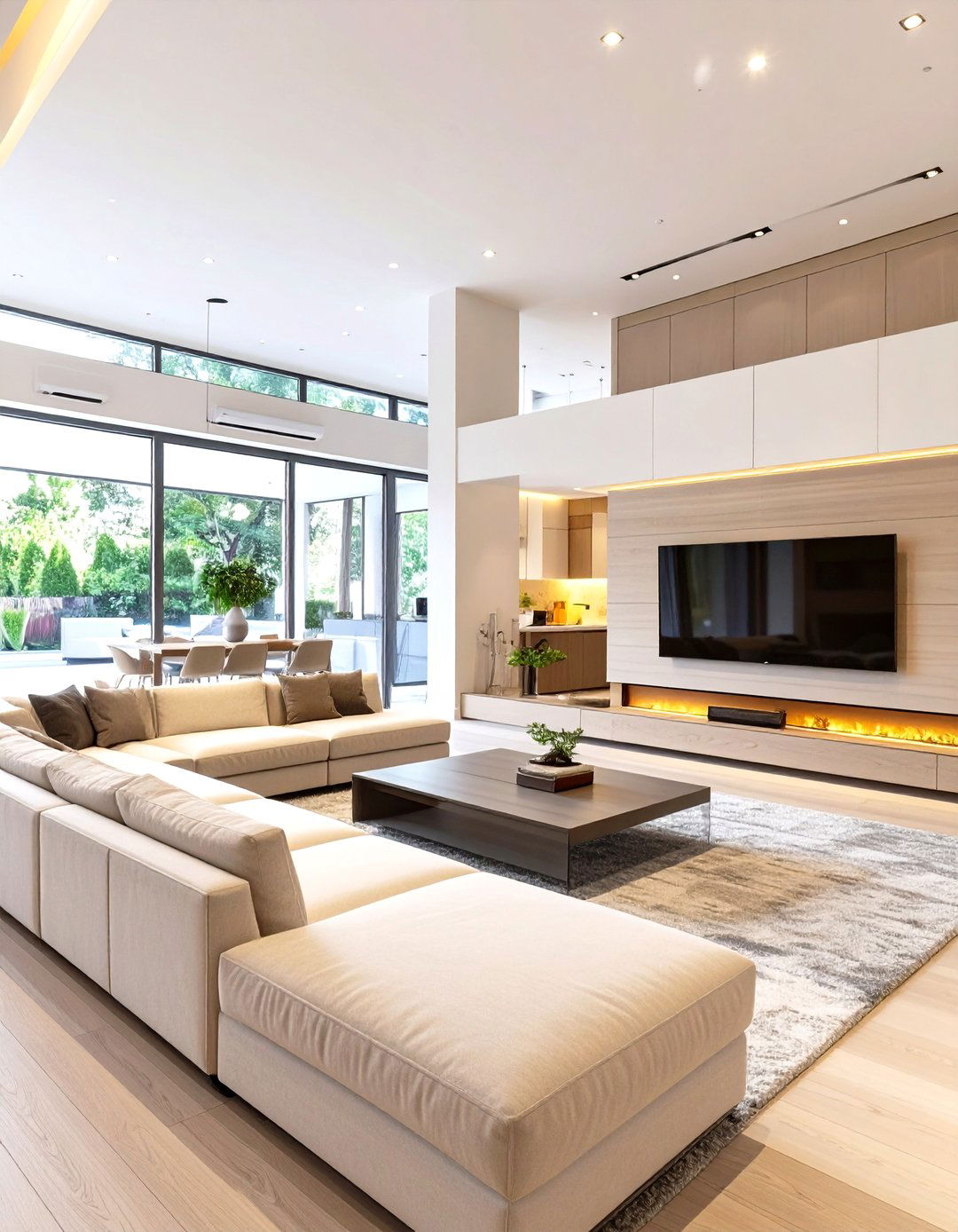 The Open Concept Entertainment Hub - 30 how to design a luxury living room ideas