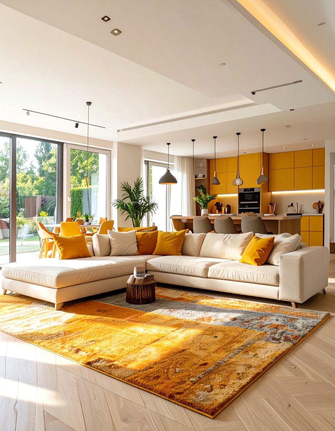 The Open Concept Flow Living Room - 30 modern living room decor ideas