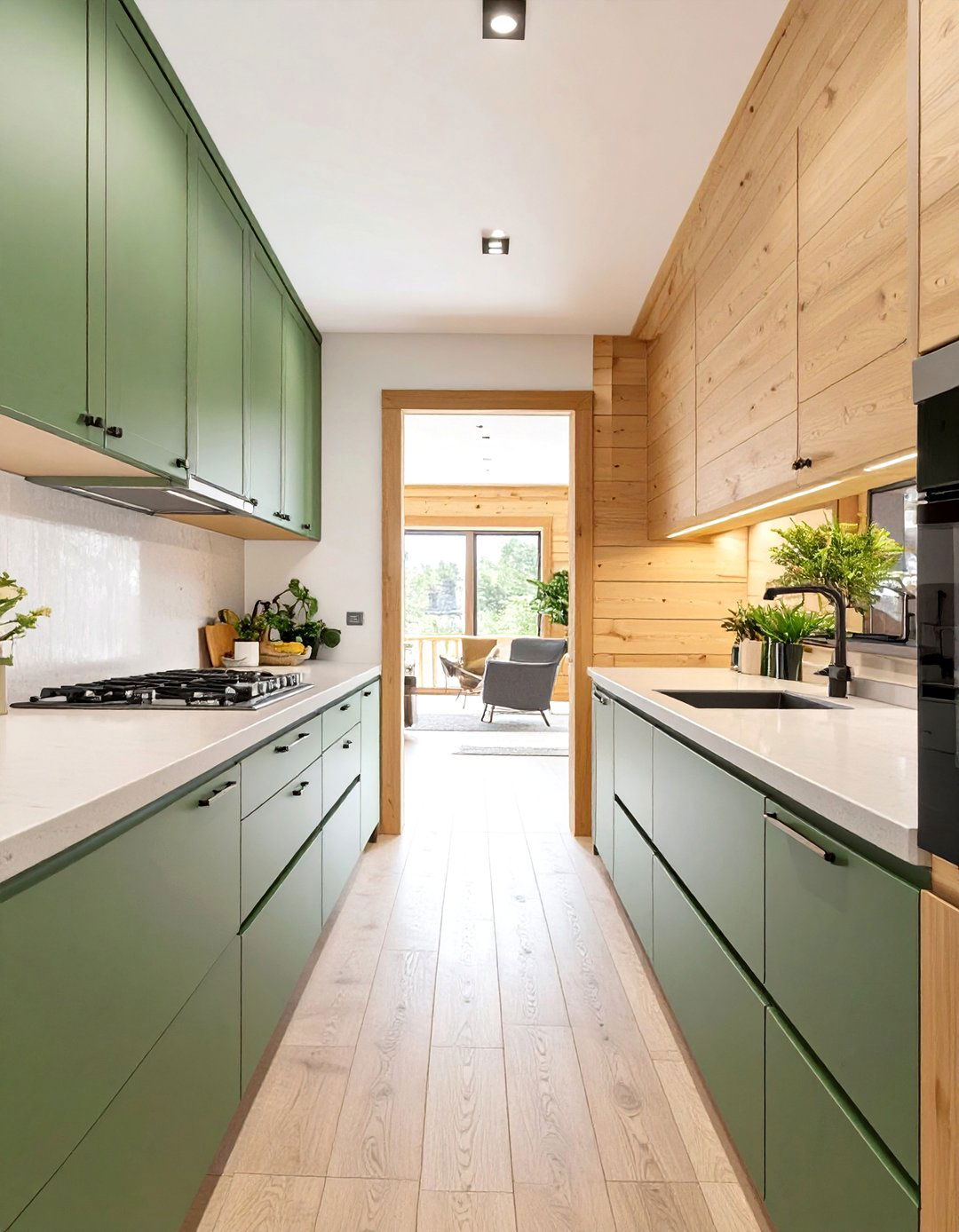 The Open Concept Galley Kitchen - 30 cabin kitchen ideas