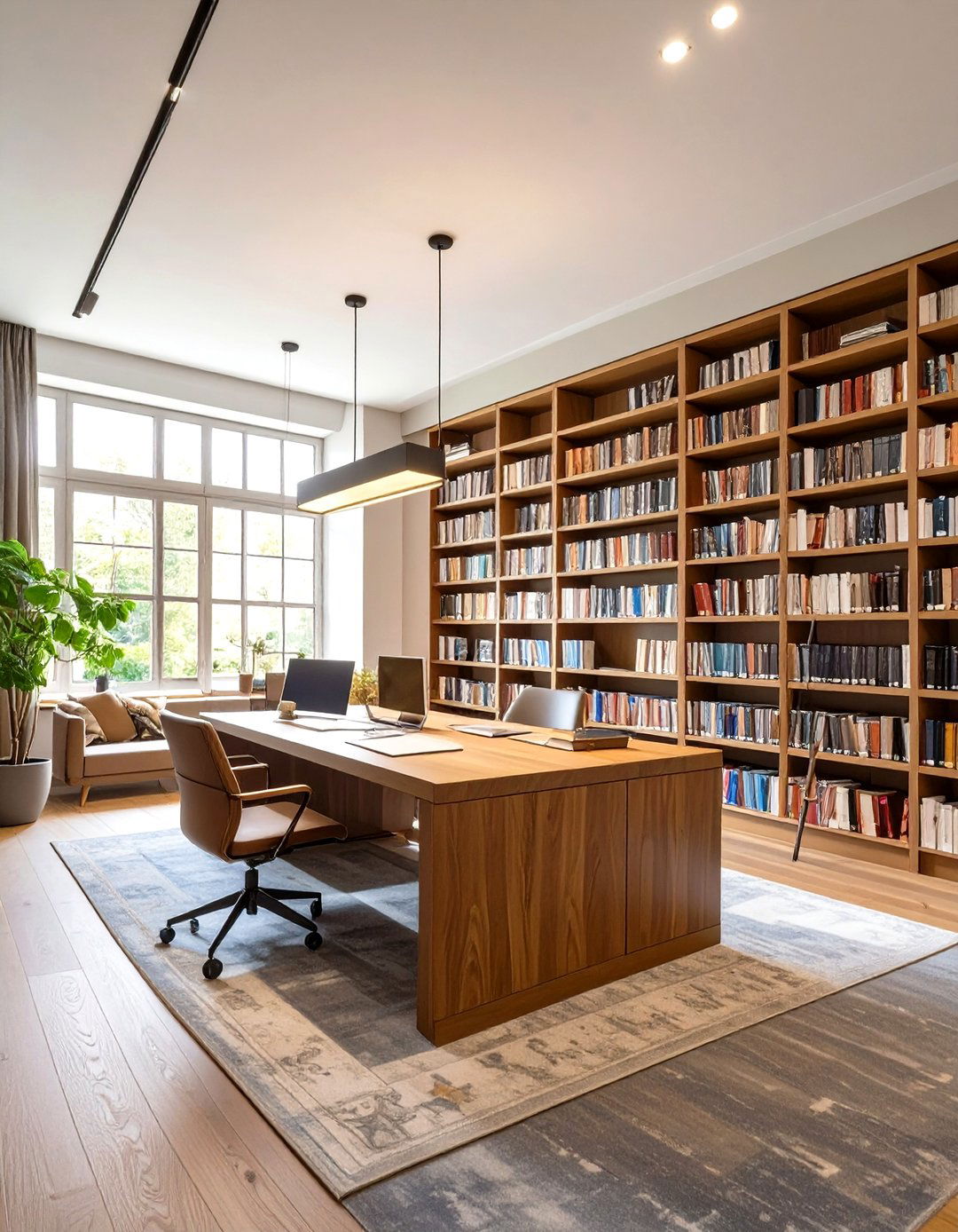 The Open Concept Library Office - 30 masculine office ideas