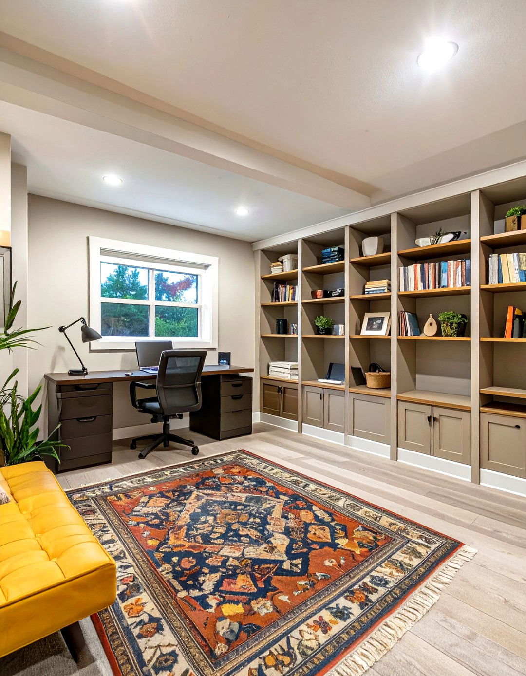 30 Productive Basement Office Ideas for Home Workspaces - We Love Home Blog