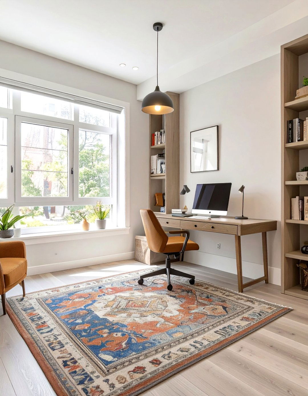 The Open Concept Living Area Home Office - 30 mens home office ideas