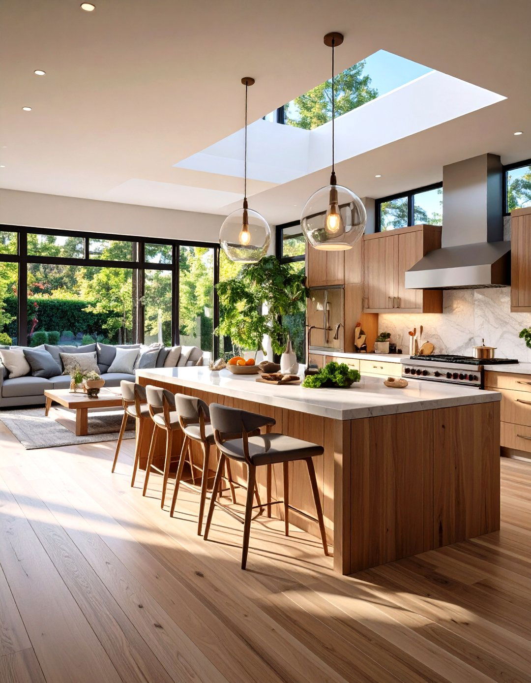 The Open Concept Living Kitchen - 30 italian kitchen design ideas