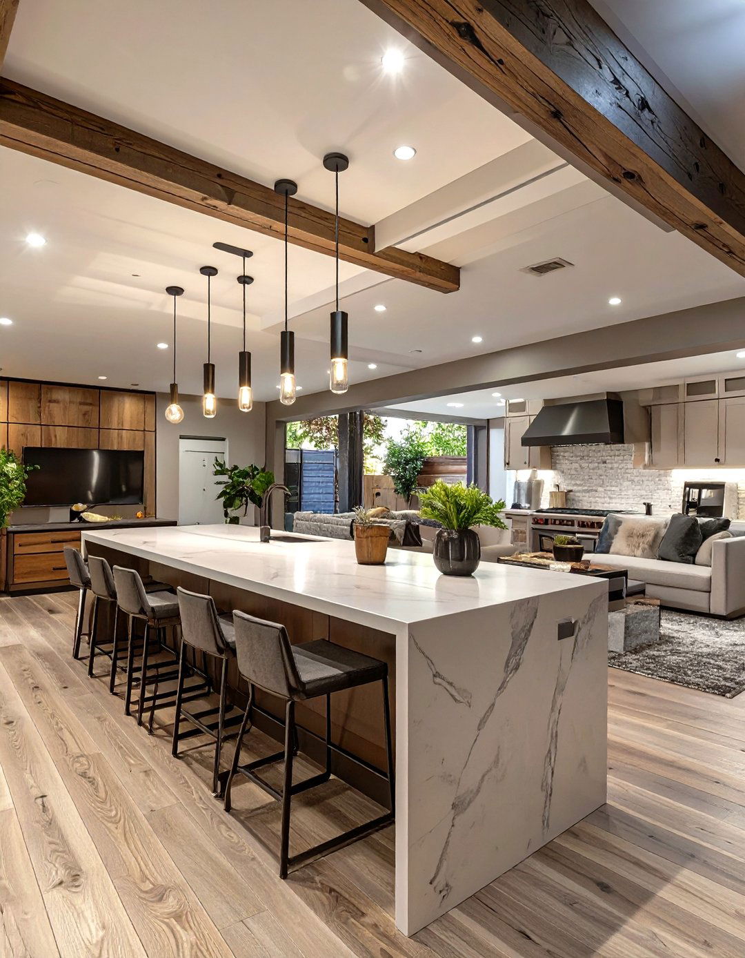The Open Concept Living Kitchenette - 30 basement kitchenette ideas
