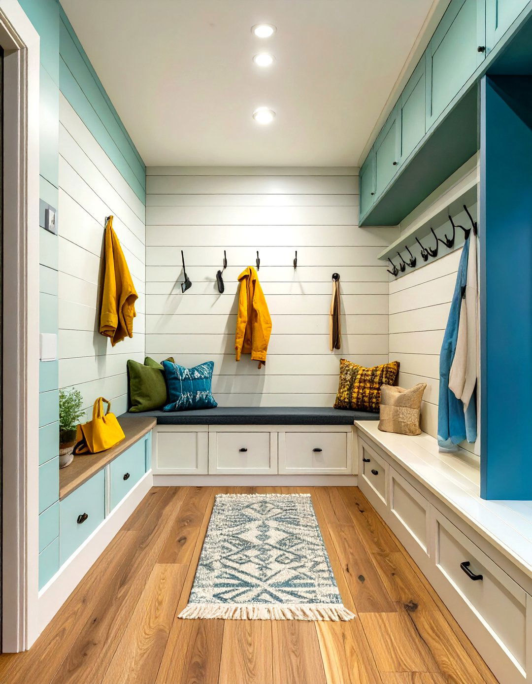 The Open Concept Mudroom Nook - 30 mudroom storage ideas
