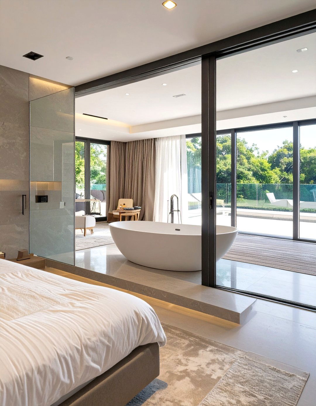 The Open Concept Suite Bedroom - 30 master modern luxury bedroom design ideas
