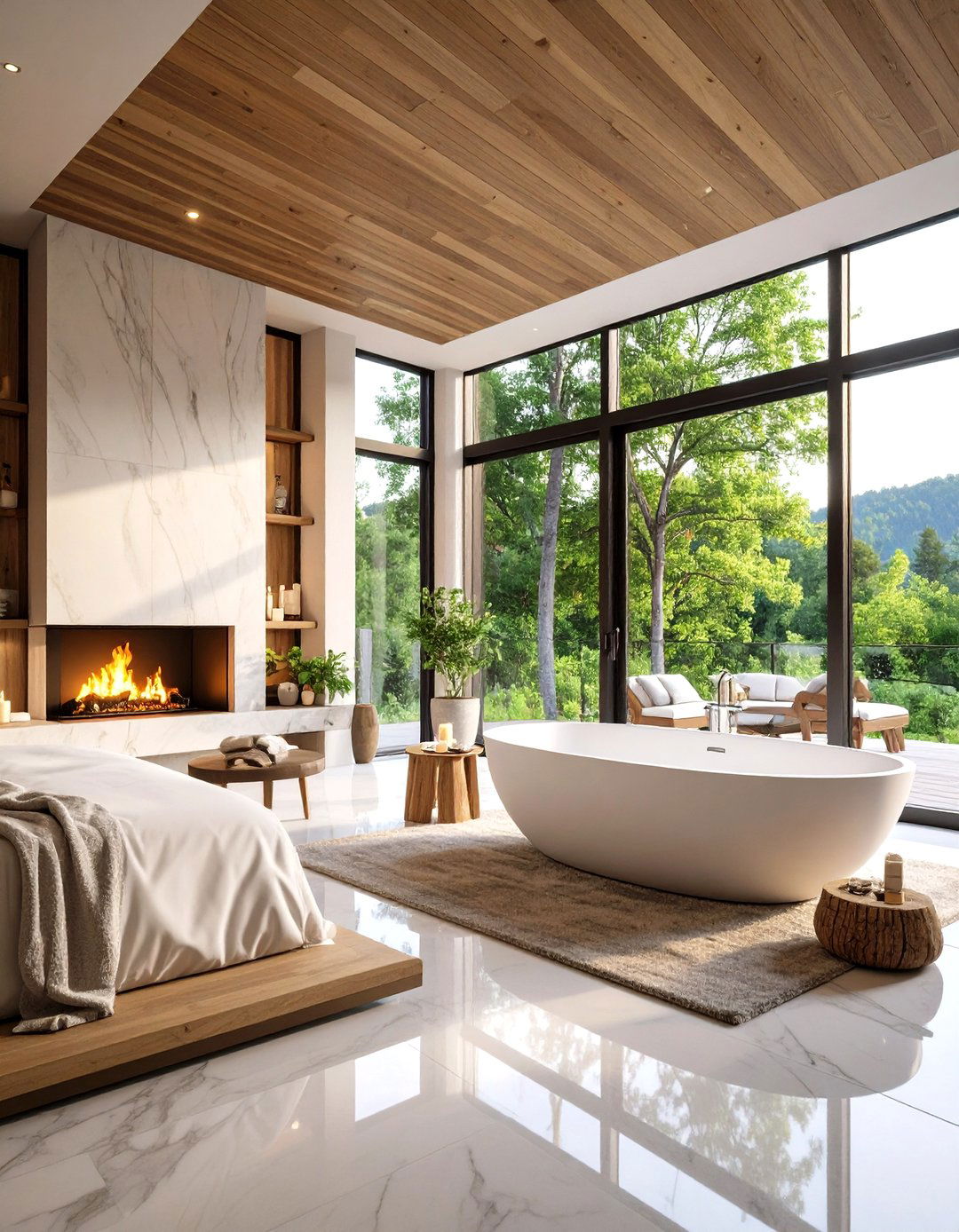 The Open Concept Suite Bedroom - 30 large master bedroom ideas