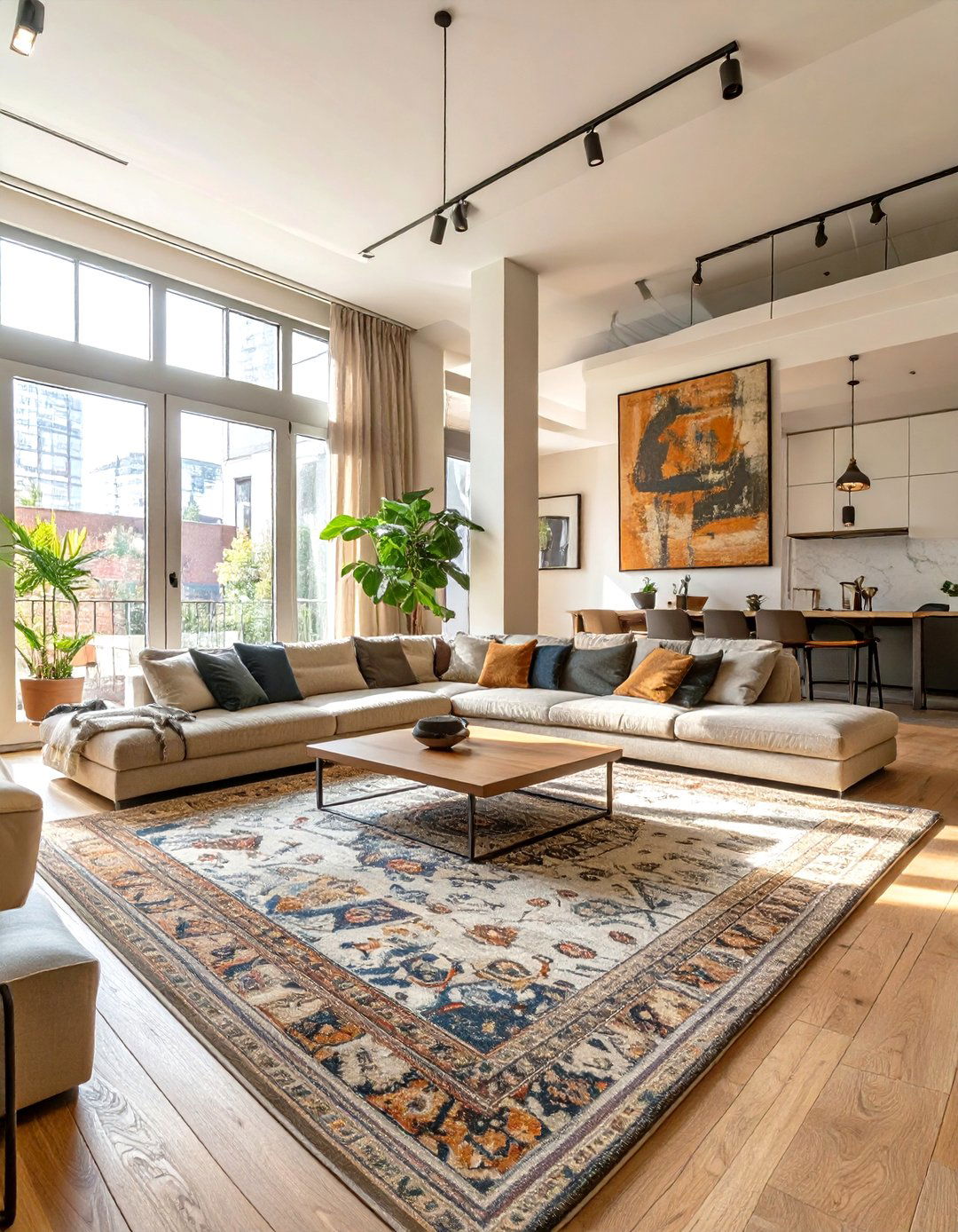 The Open Concept Urban Living Room - 30 masculine living room ideas