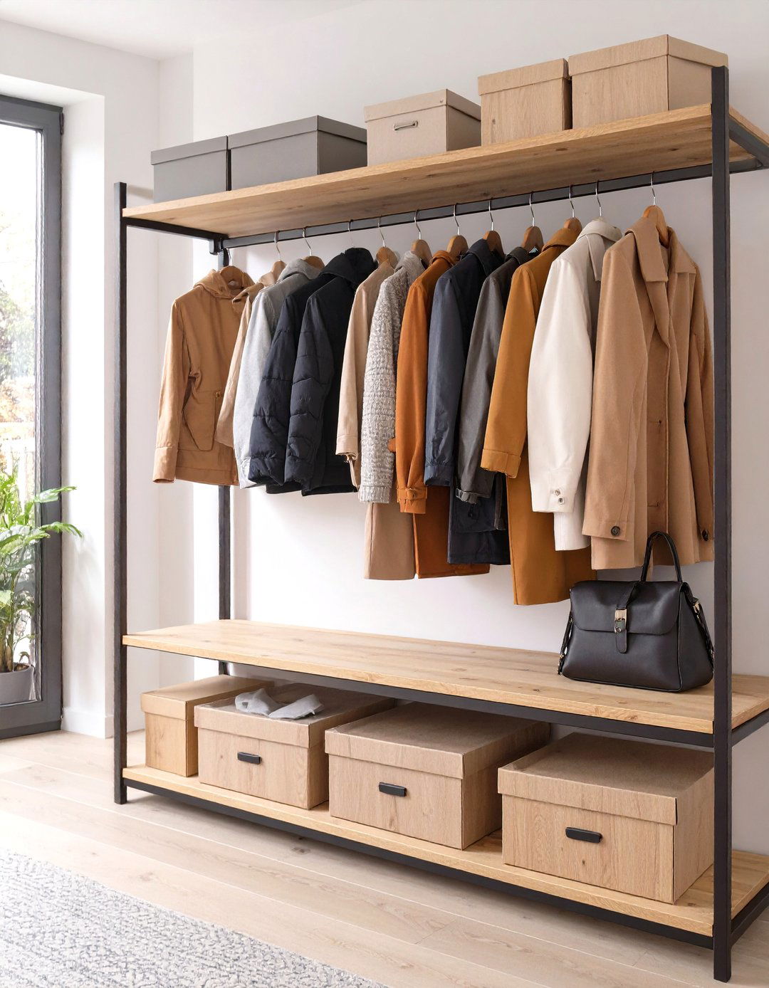 The Open Concept Wardrobe Closet - 30 coat closet ideas