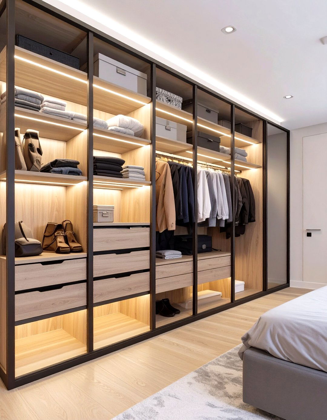 The Open Concept Wardrobe Closet