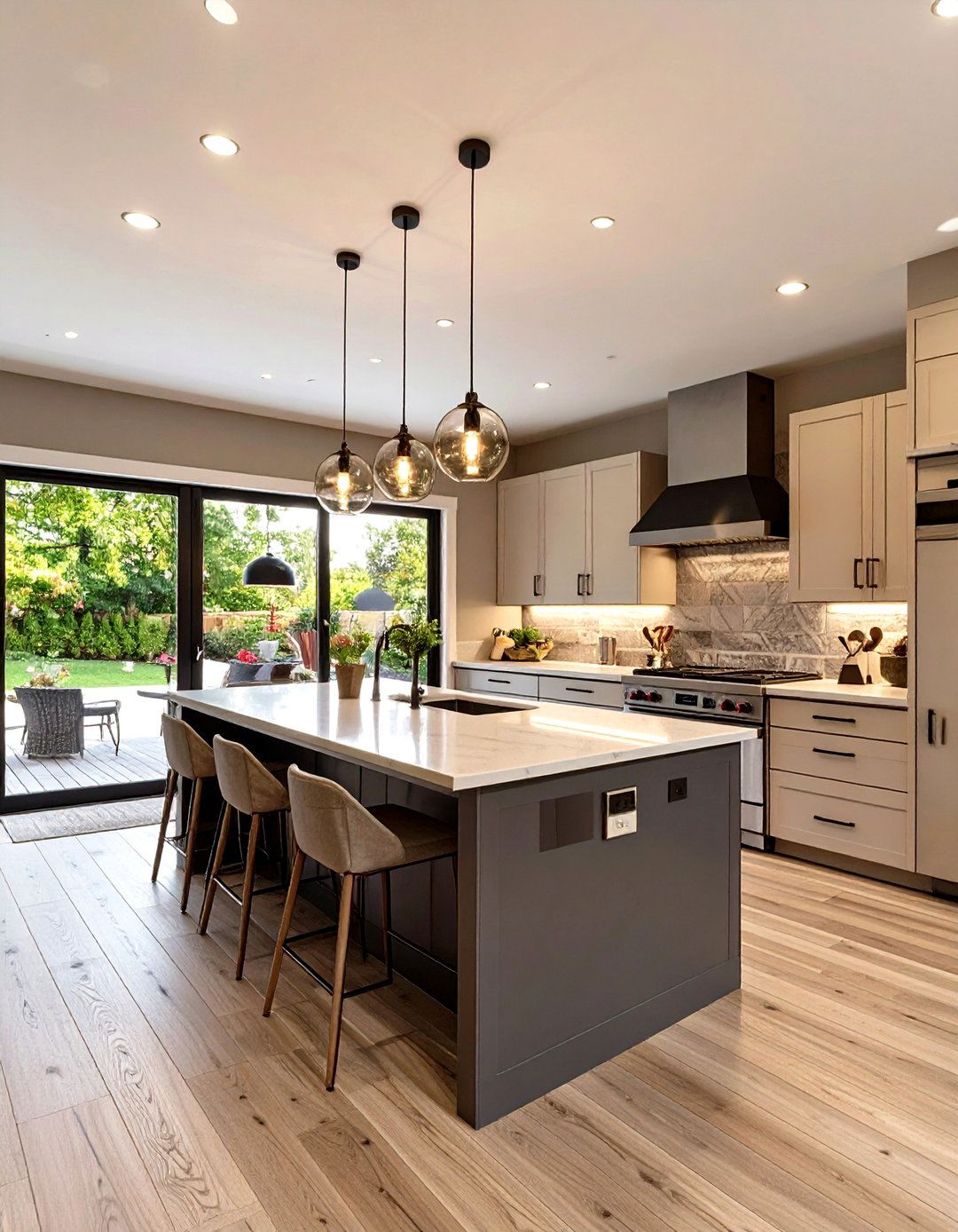 The Open Plan Kitchen Diner - 30 garage extension ideas