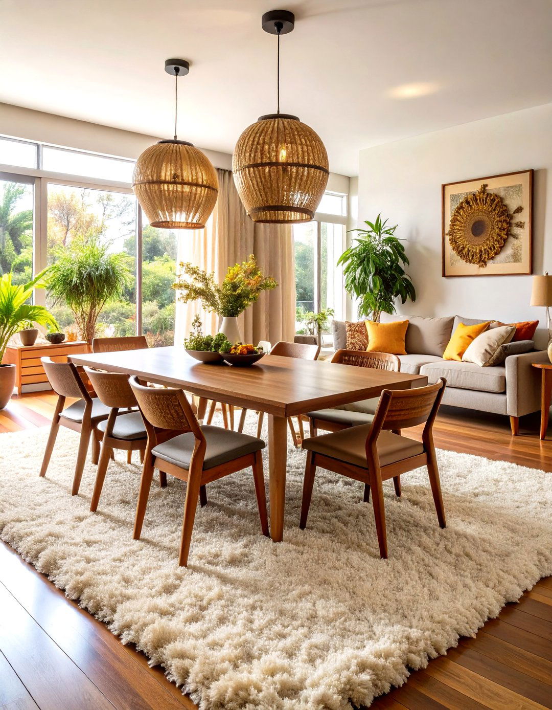 The Open Plan Living and Dining Area - 30 1970s interior design ideas