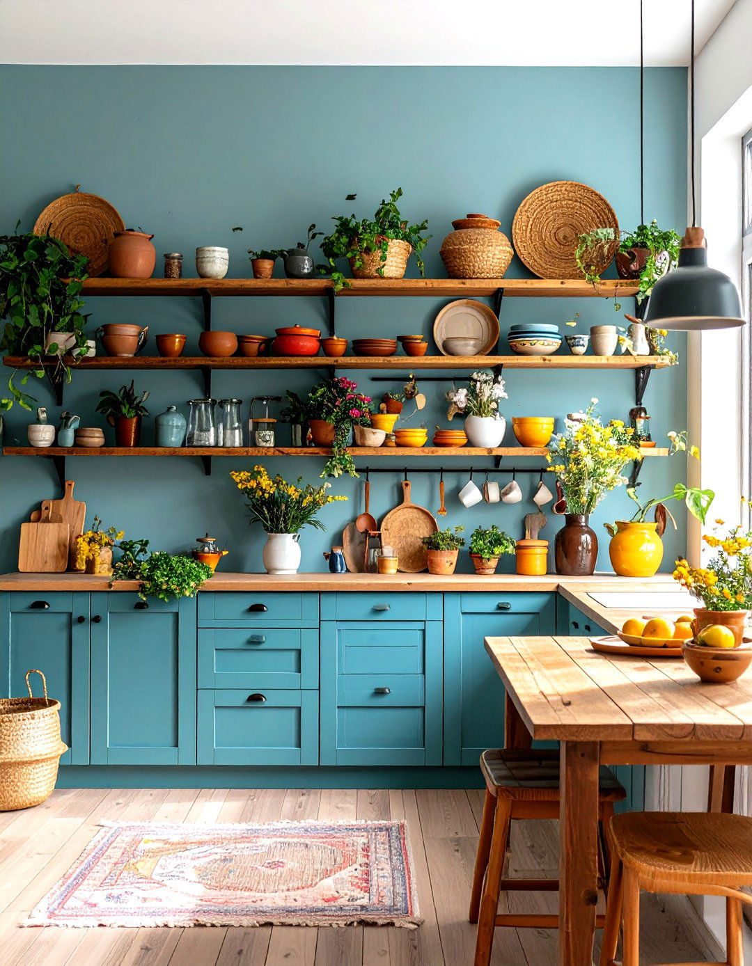 The Open Shelving Display Cabinet - 30 kitchen cabinet organization ideas