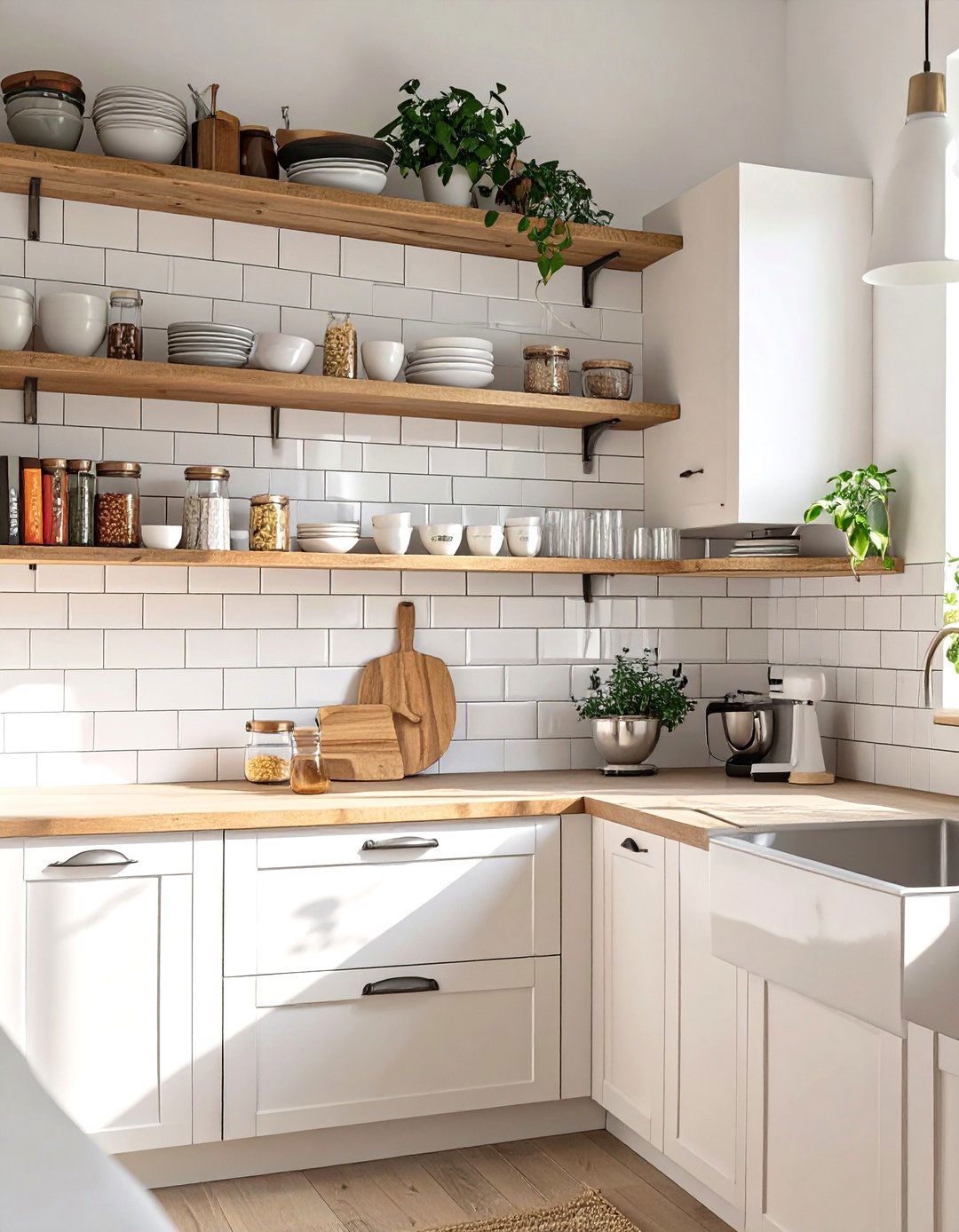 The Open Shelving Kitchen - 30 lowes kitchen design ideas