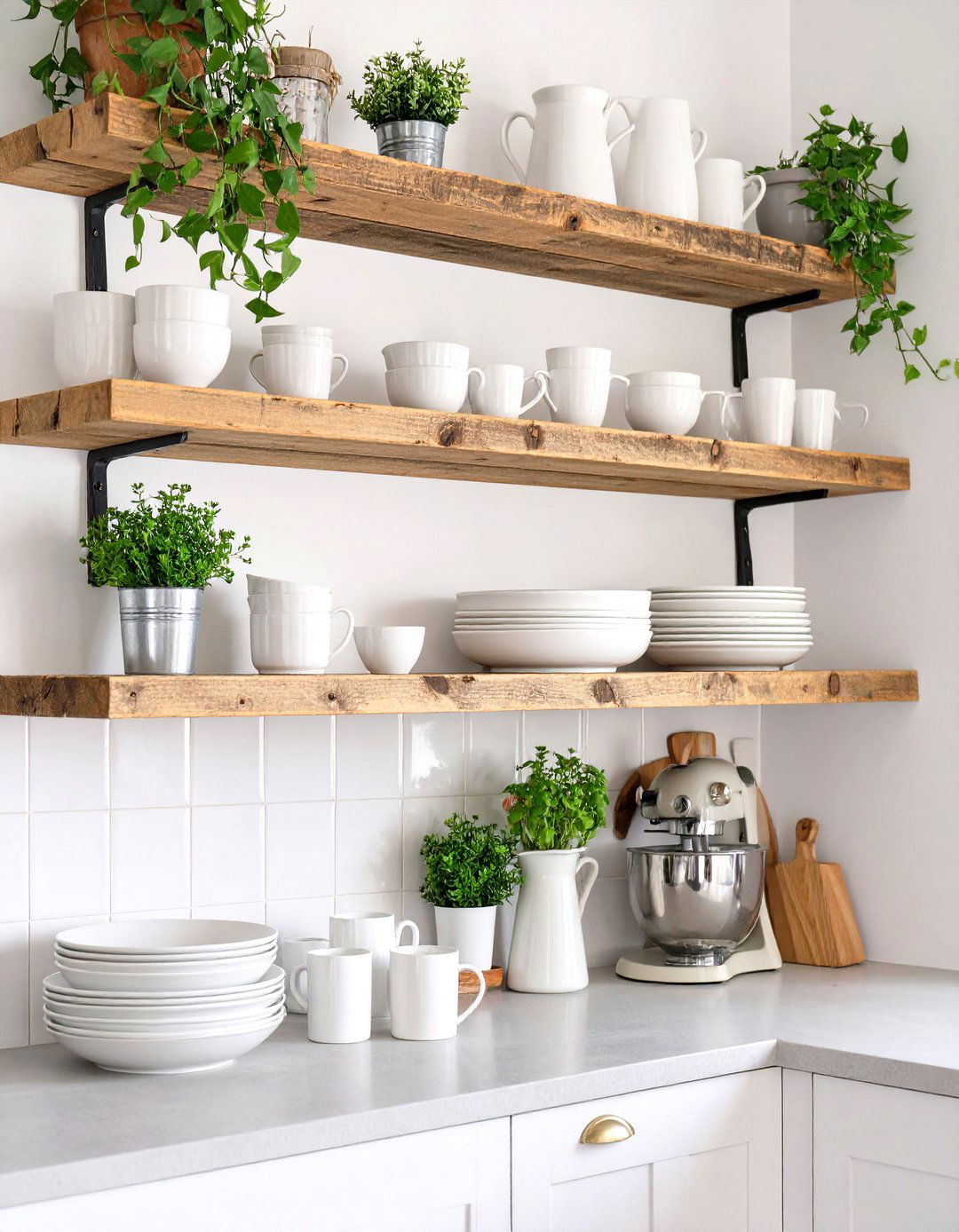 The Open Shelving Kitchen - 30 cozy kitchen decorating ideas