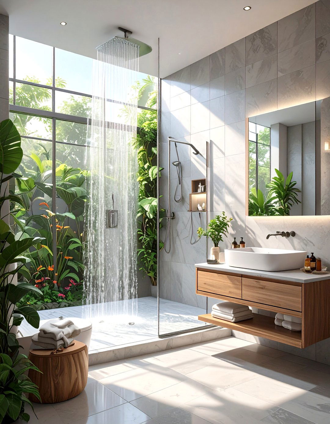The Open Wet Room Concept - 30 bathroom shower designs