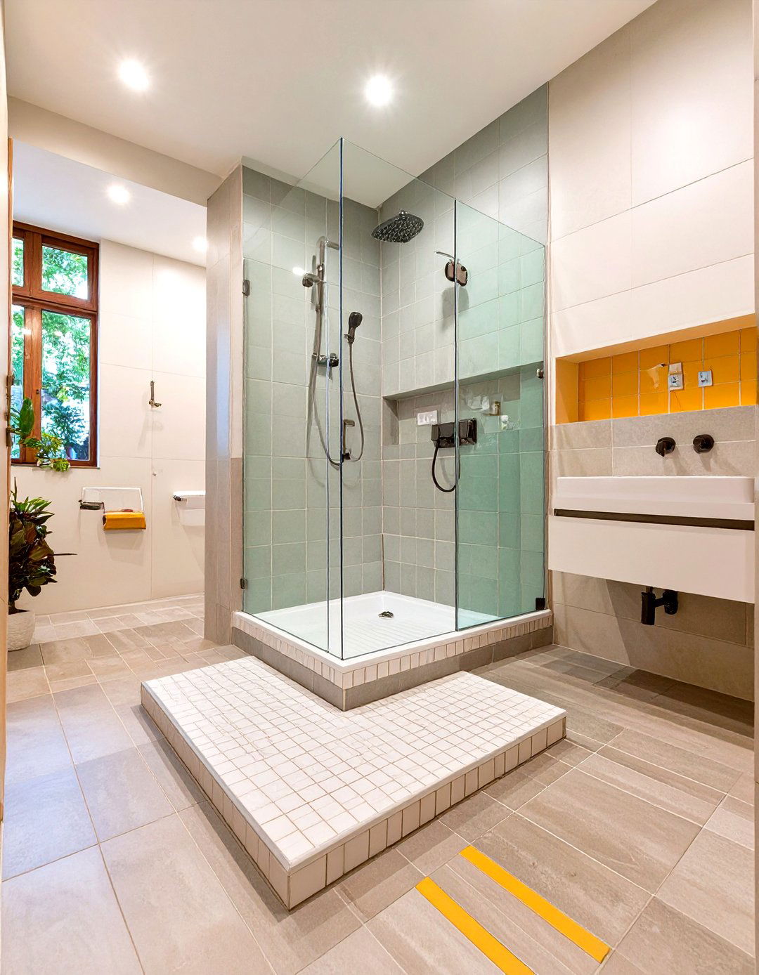 The Open Wet Room Handicap Shower - 30 handicap shower ideas