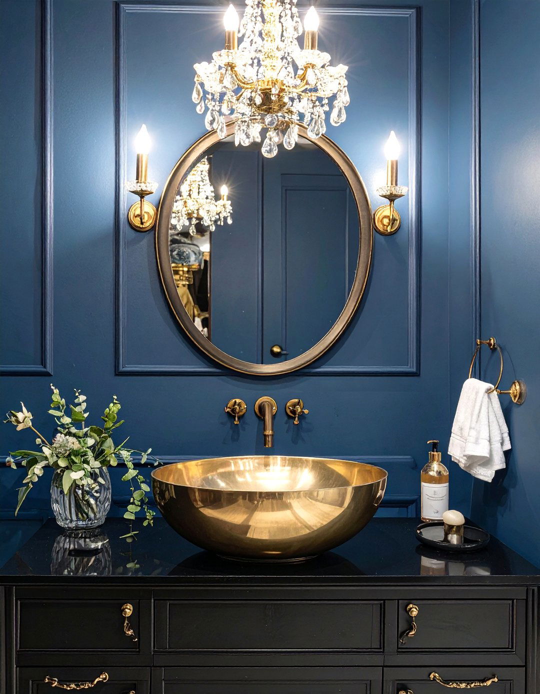 The Opulent Gold Finished Bathroom Sink - 30 bathroom sink ideas