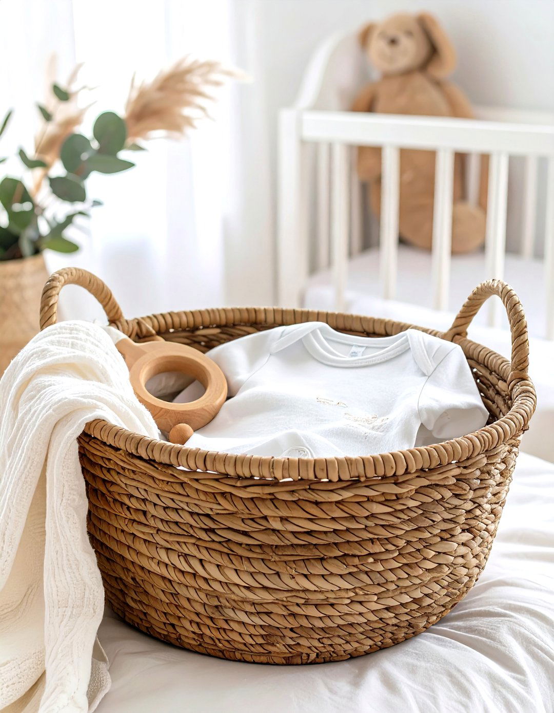 The Organic Baby Essentials Basket - 30 baby shower gift basket ideas
