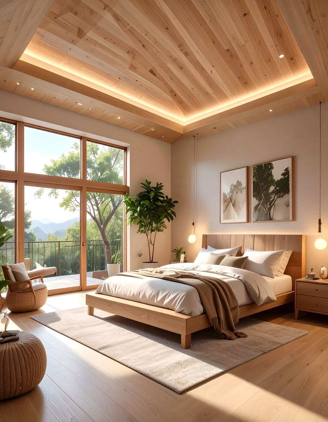 The Organic Modern Bedroom Ceiling - 30 master bedroom tray ceiling ideas