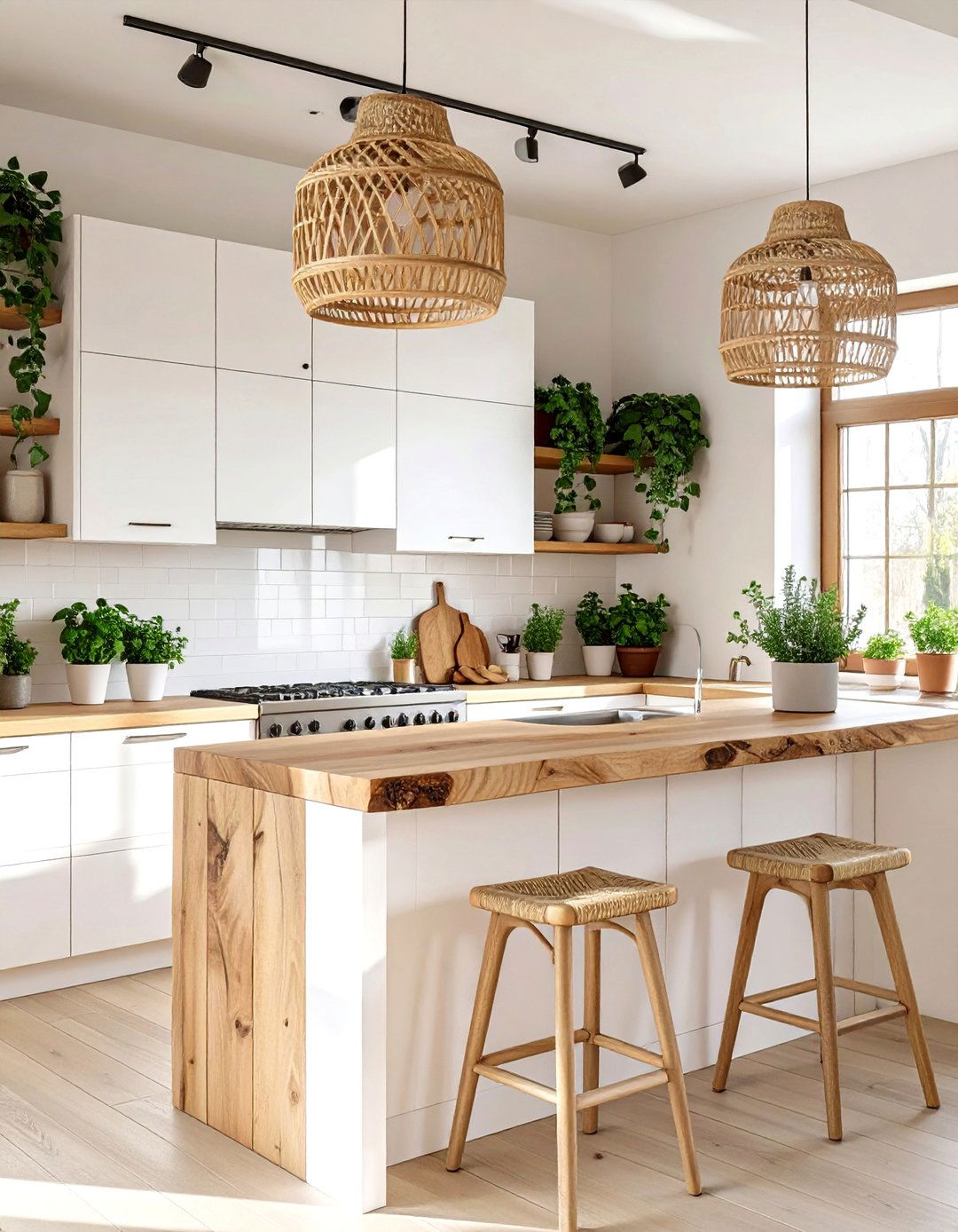 The Organic Modern Kitchen - 30 black and white kitchen ideas
