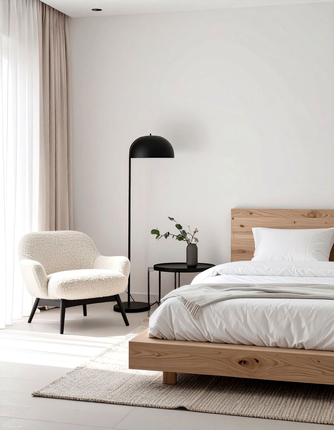 The Organic Modern Neutral Bedroom - 30 neutral and black bedroom ideas