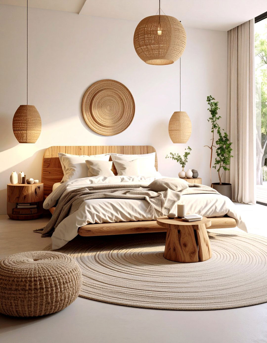 The Organic Shapes Bedroom - 30 earthy bedroom ideas