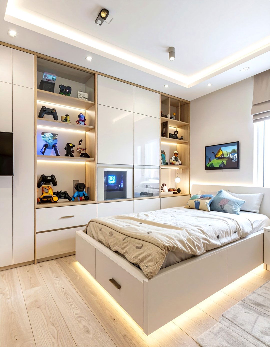 The Organized Collectors Gaming Bedroom - 30 boys gaming bedroom ideas
