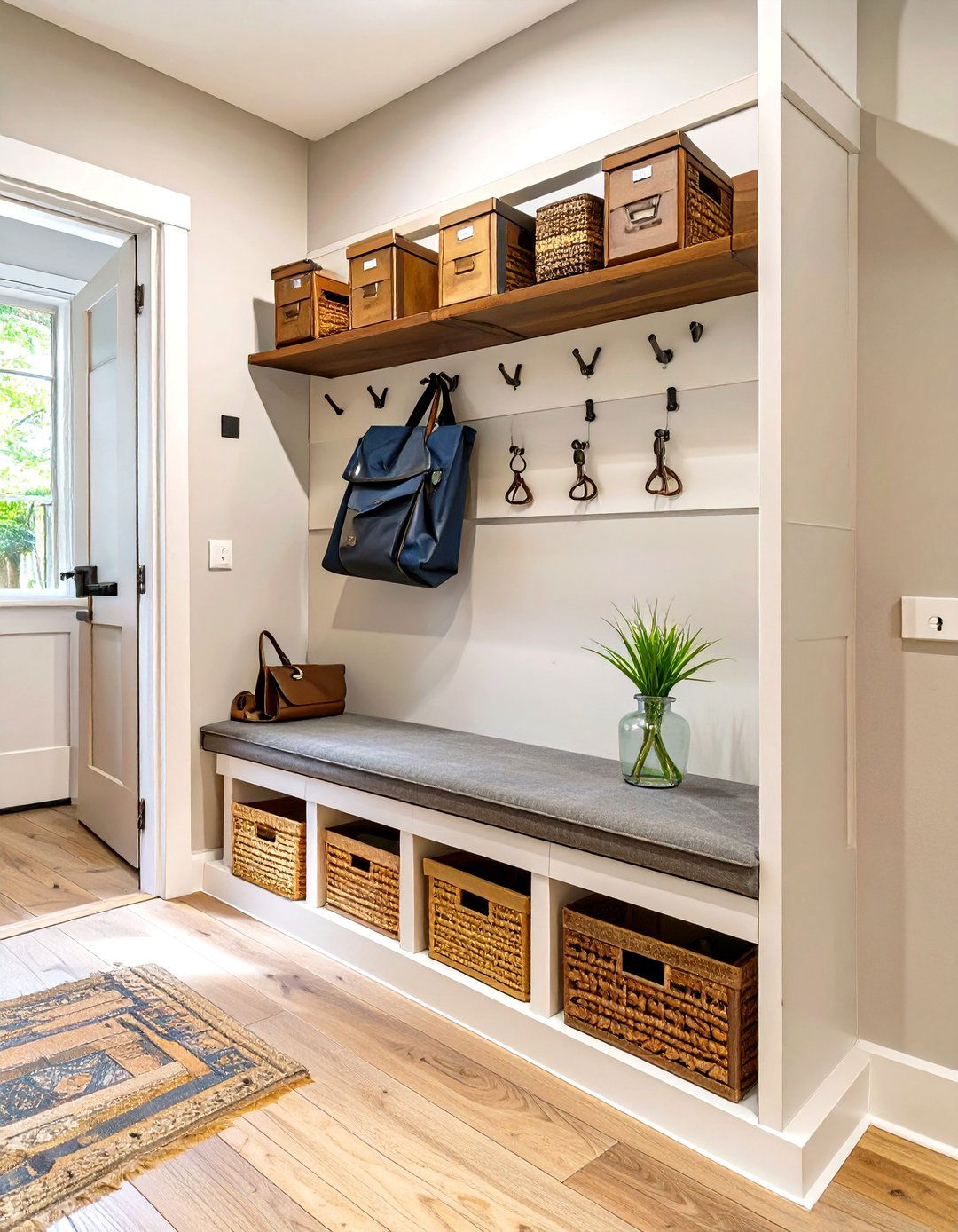 The Organized Drop Zone Entry - 30 home entryway ideas