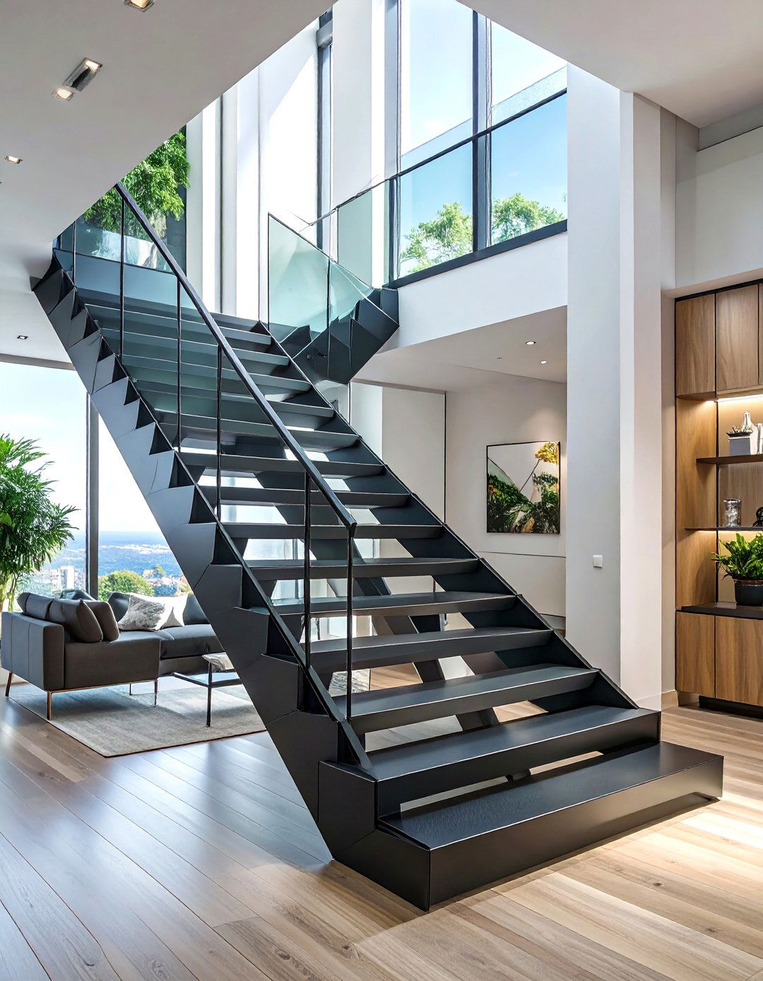 The Origami Folded Plate Staircase Design - 30 ai staircase design ideas