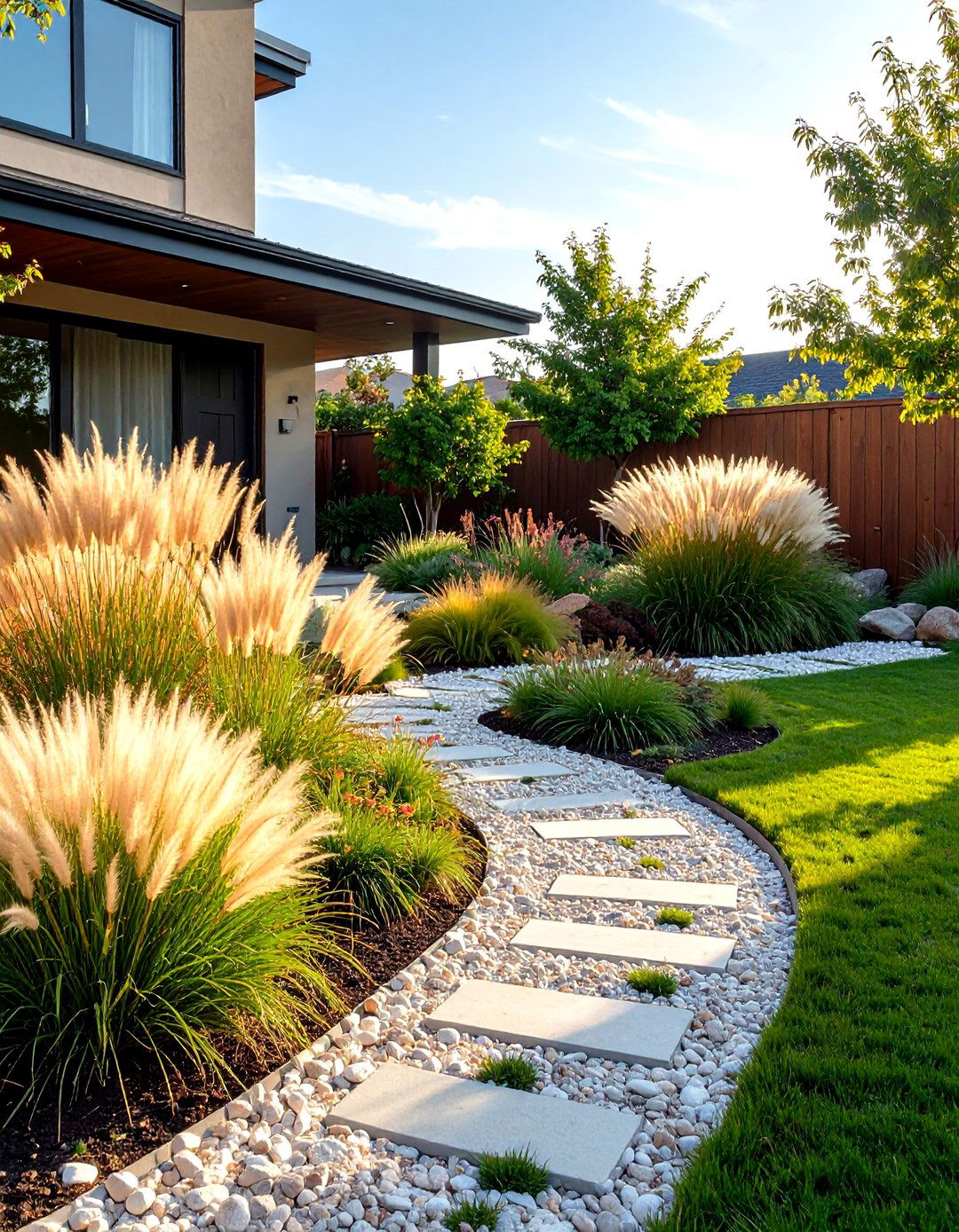 The Ornamental Grass Garden - 30 front yard landscaping ideas on a budget