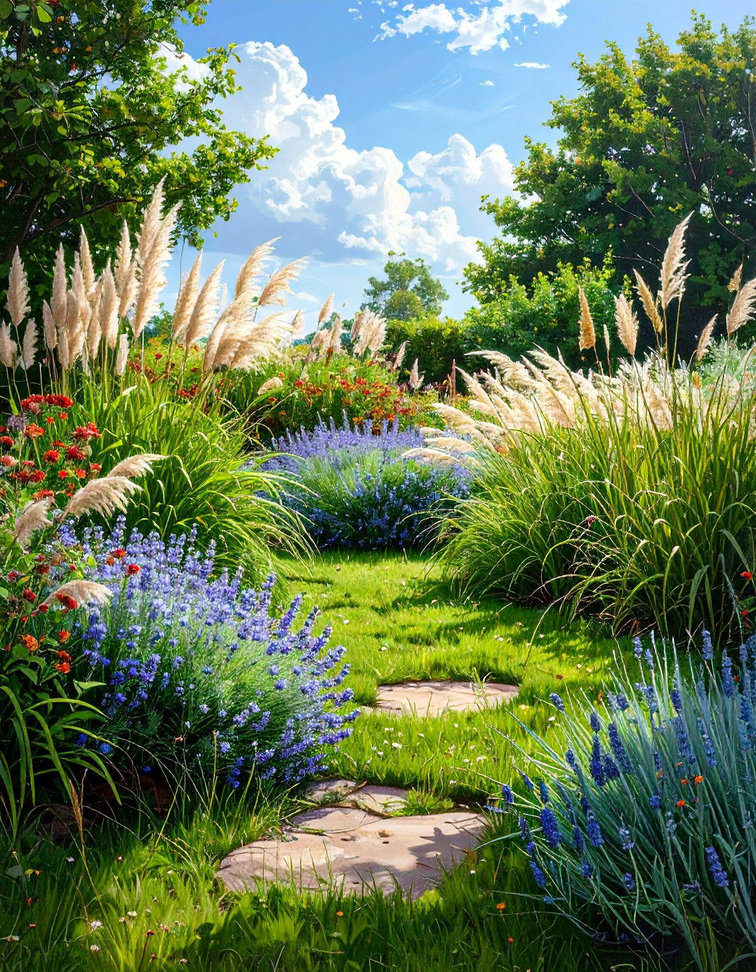 The Ornamental Grass Prairie - 30 low maintenance landscaping ideas