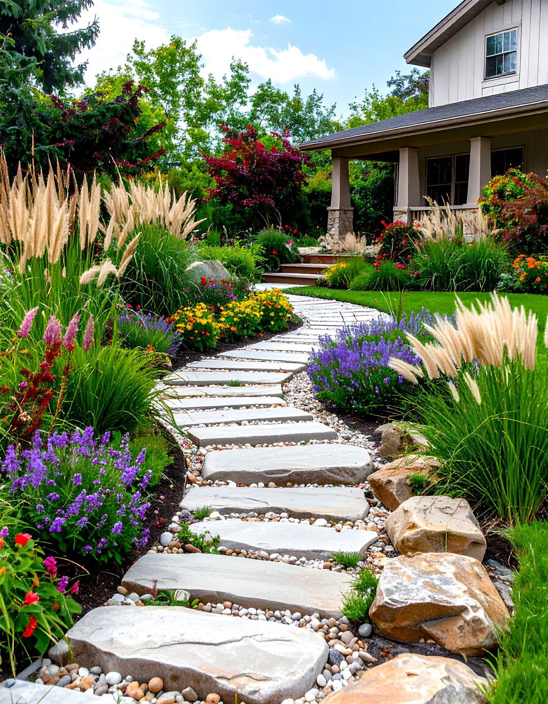 30 Front Yard Landscaping Ideas Low Maintenance Tips - We Love Home Blog