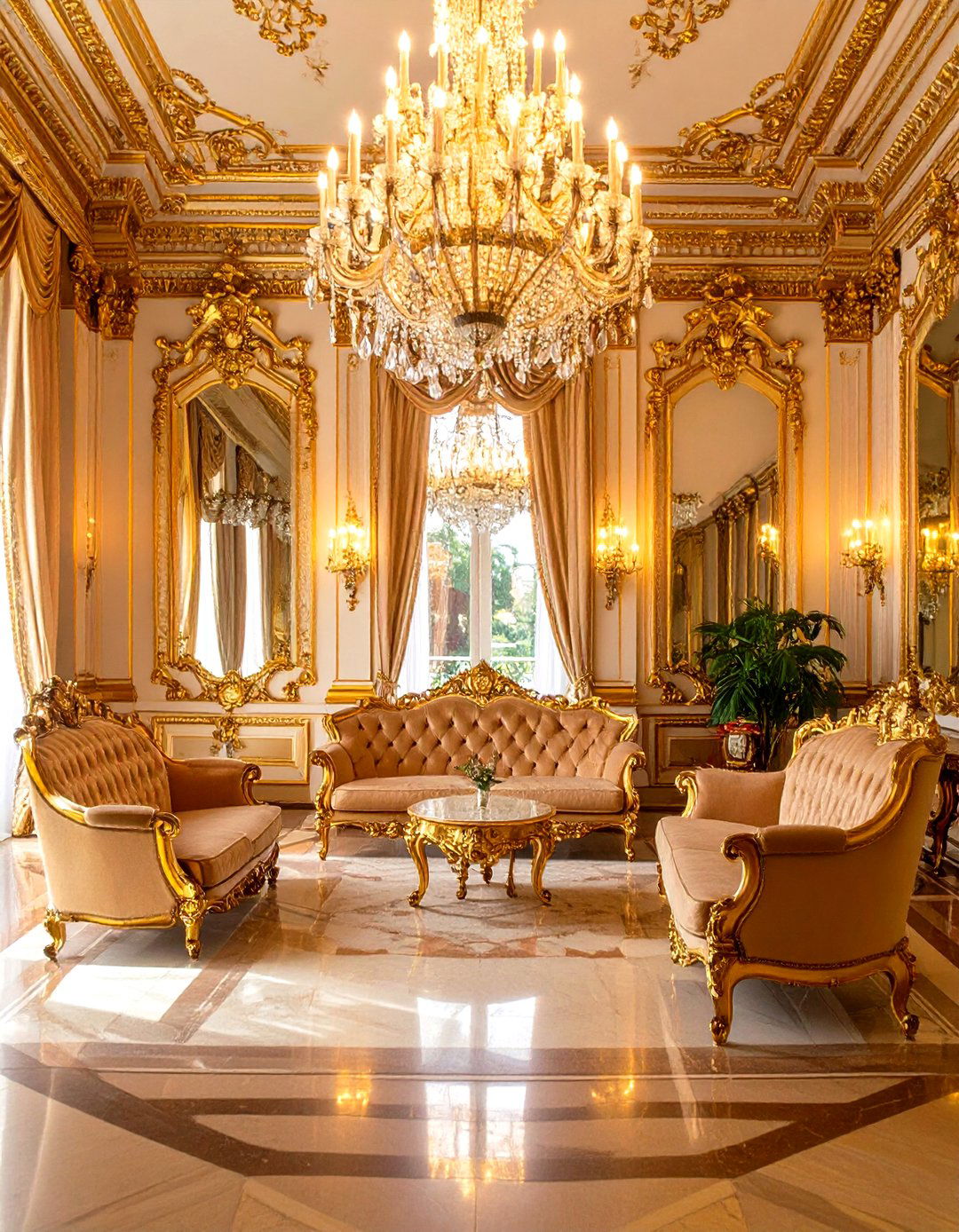 The Ornate Rococo Inspired Salon - 30 french interior design ideas