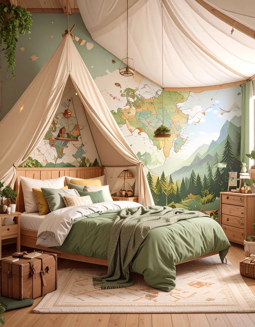 The Outdoor Adventure Basecamp Bedroom - 30 awesome boy bedroom ideas