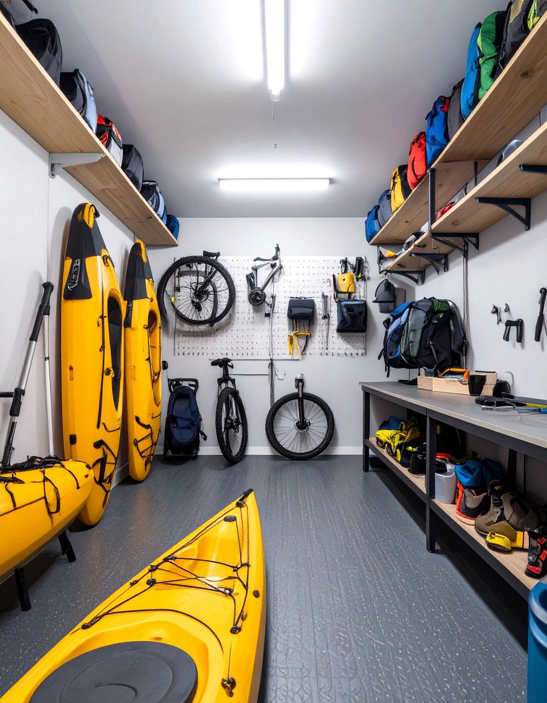 The Outdoor Adventurers Gear Garage - 30 garage decor ideas