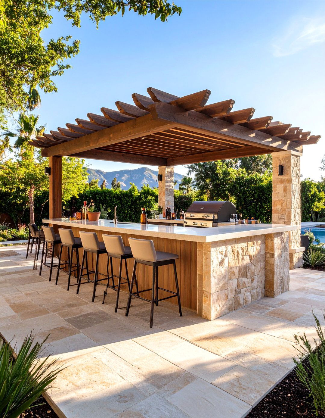 The Outdoor Bar and Entertainment Backyard - 30 backyard inspiration