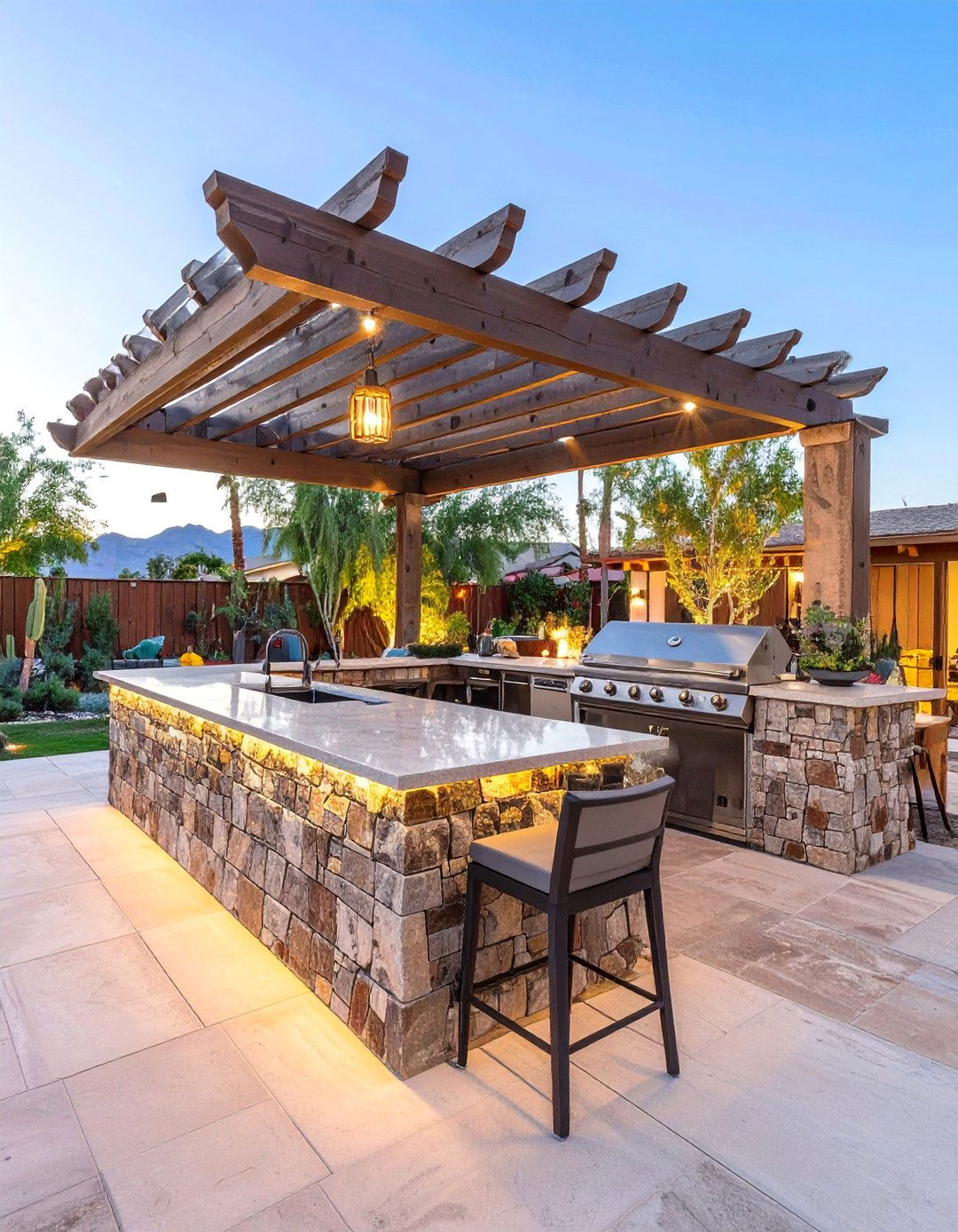 The Outdoor Bar and Grill Hub - 30 arizona backyard ideas