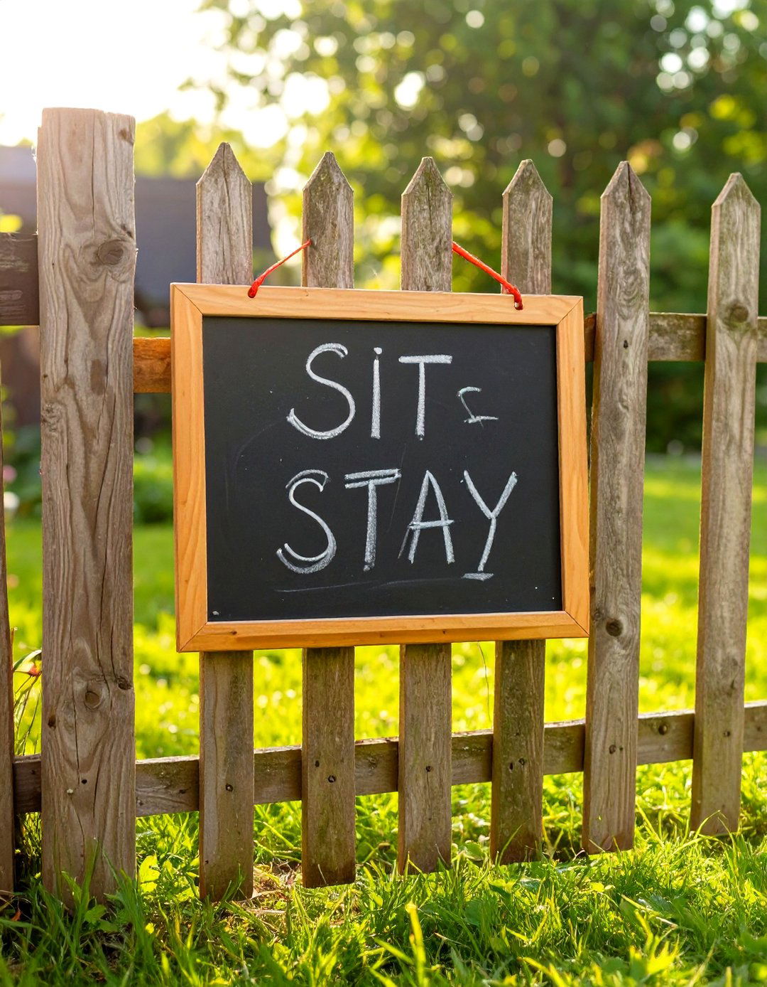 The Outdoor Chalkboard for Training - 30 dog-friendly backyard ideas on a budget