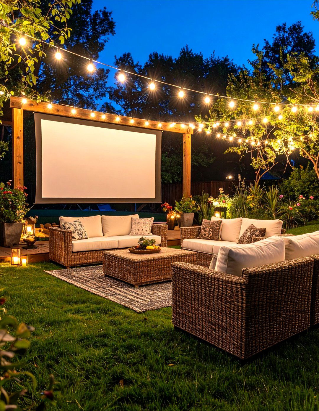 The Outdoor Cinema Oasis - 30 home theater seating ideas