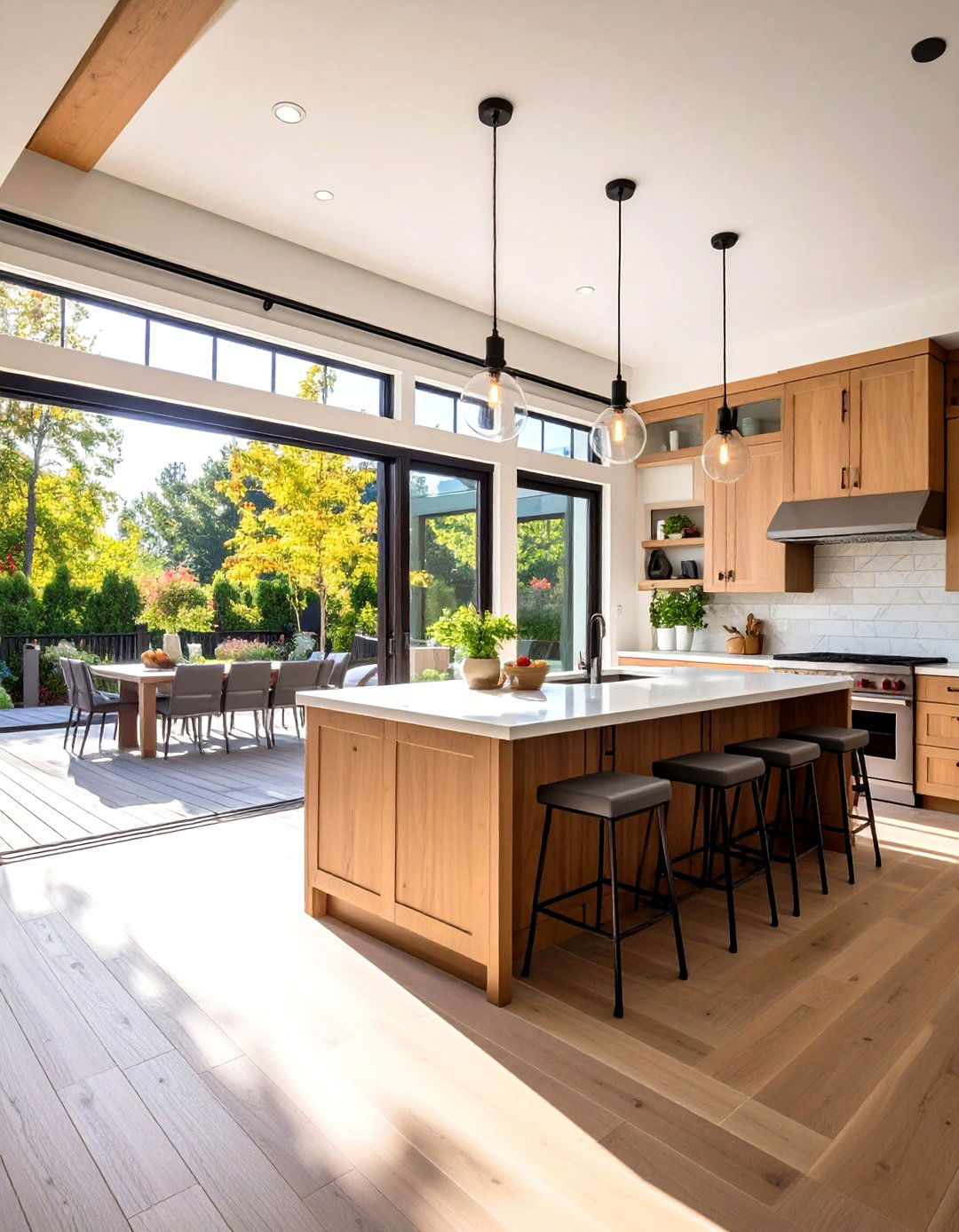 The Outdoor Connected Kitchen - 30 kitchen modern designs