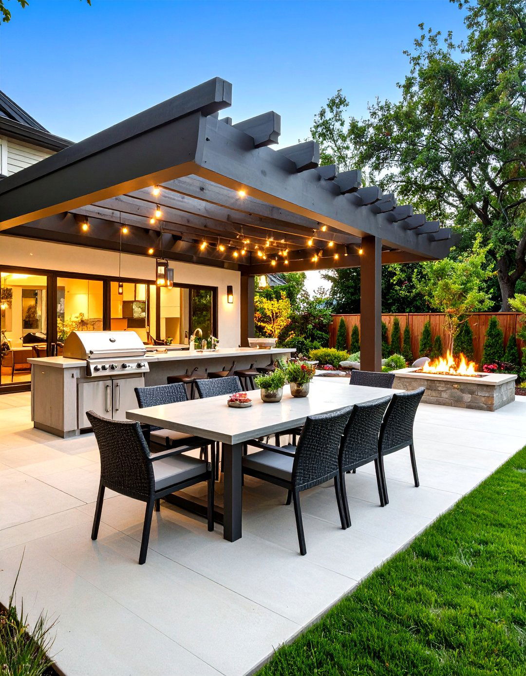 The Outdoor Entertainment Hub - 30 backyard landscape ideas