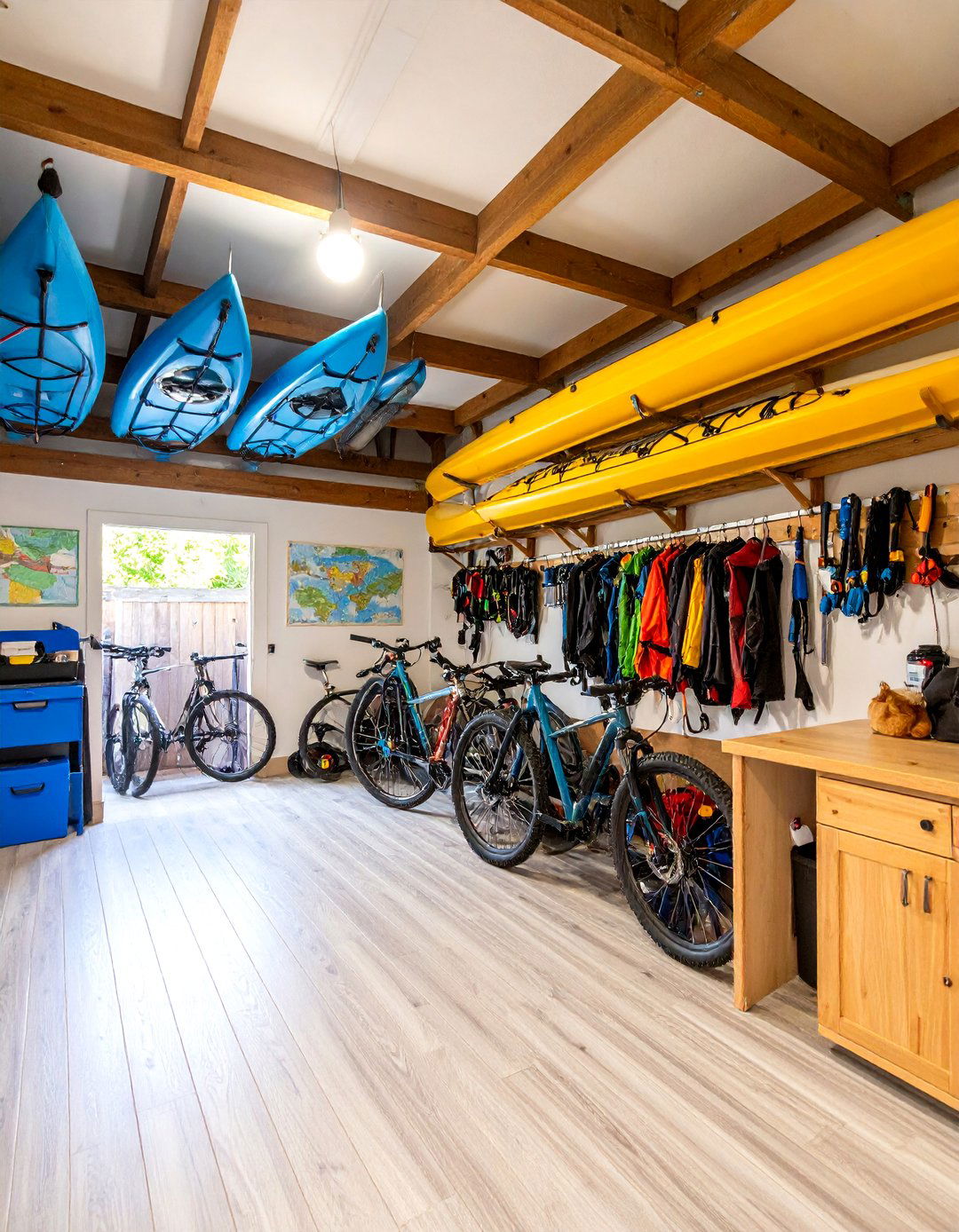 The Outdoor Enthusiasts Gear Garage - 30 2 car garage man cave ideas