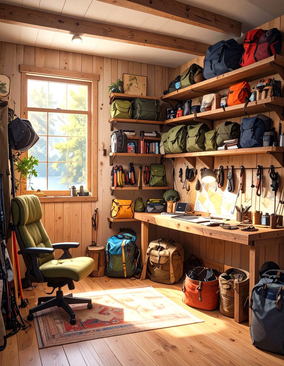 The Outdoor Enthusiasts Gear Room - 30 man cave room ideas