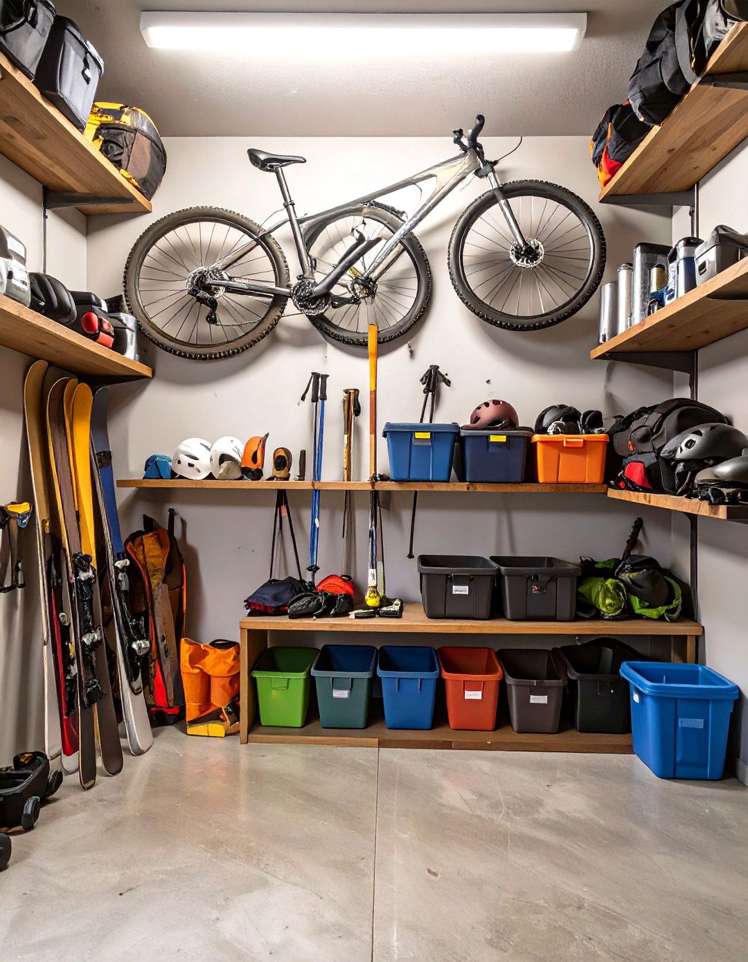 The Outdoor Enthusiasts Gear Room - 30 cool garage makeover ideas