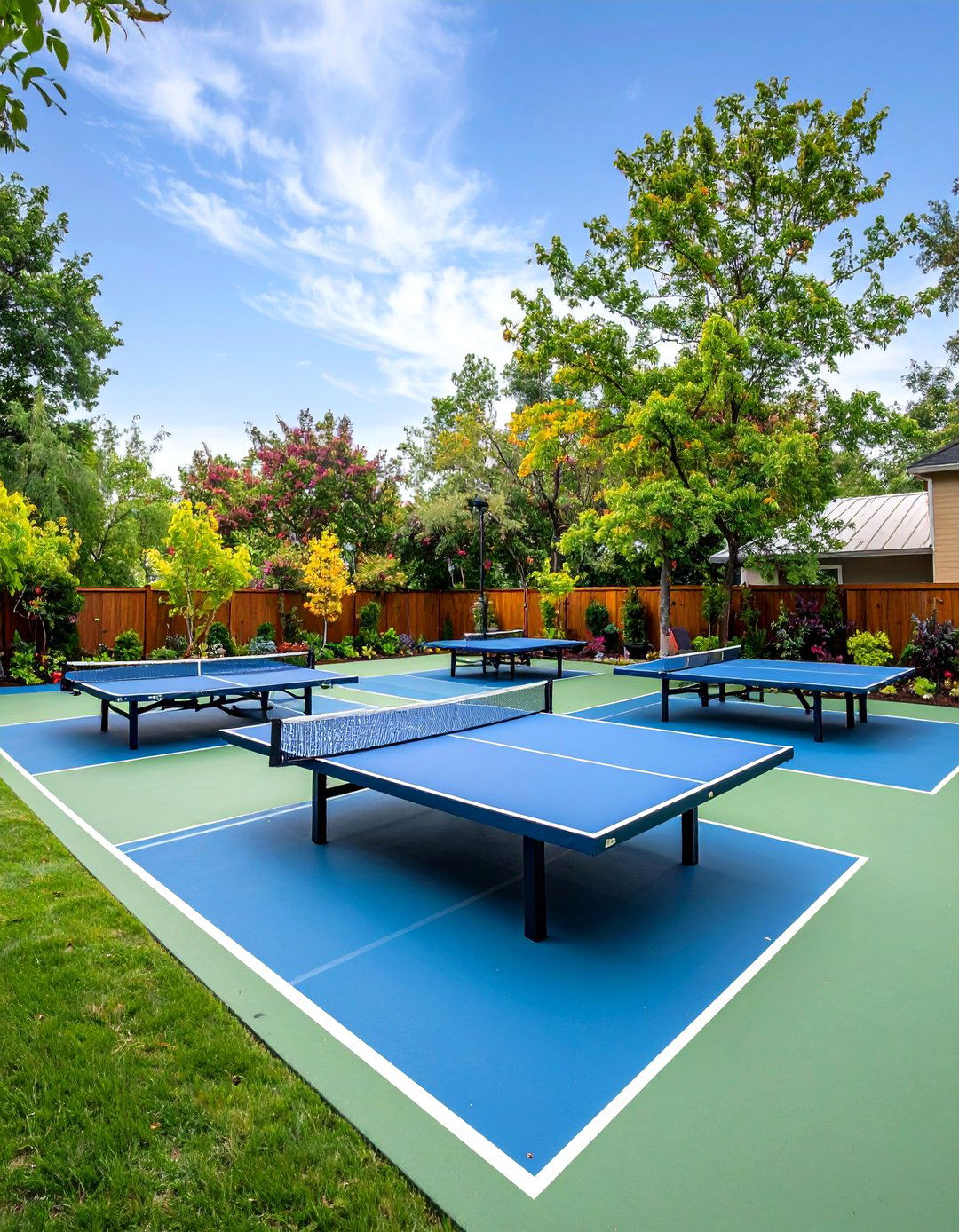The Outdoor Game Court - 30 backyard hardscape ideas