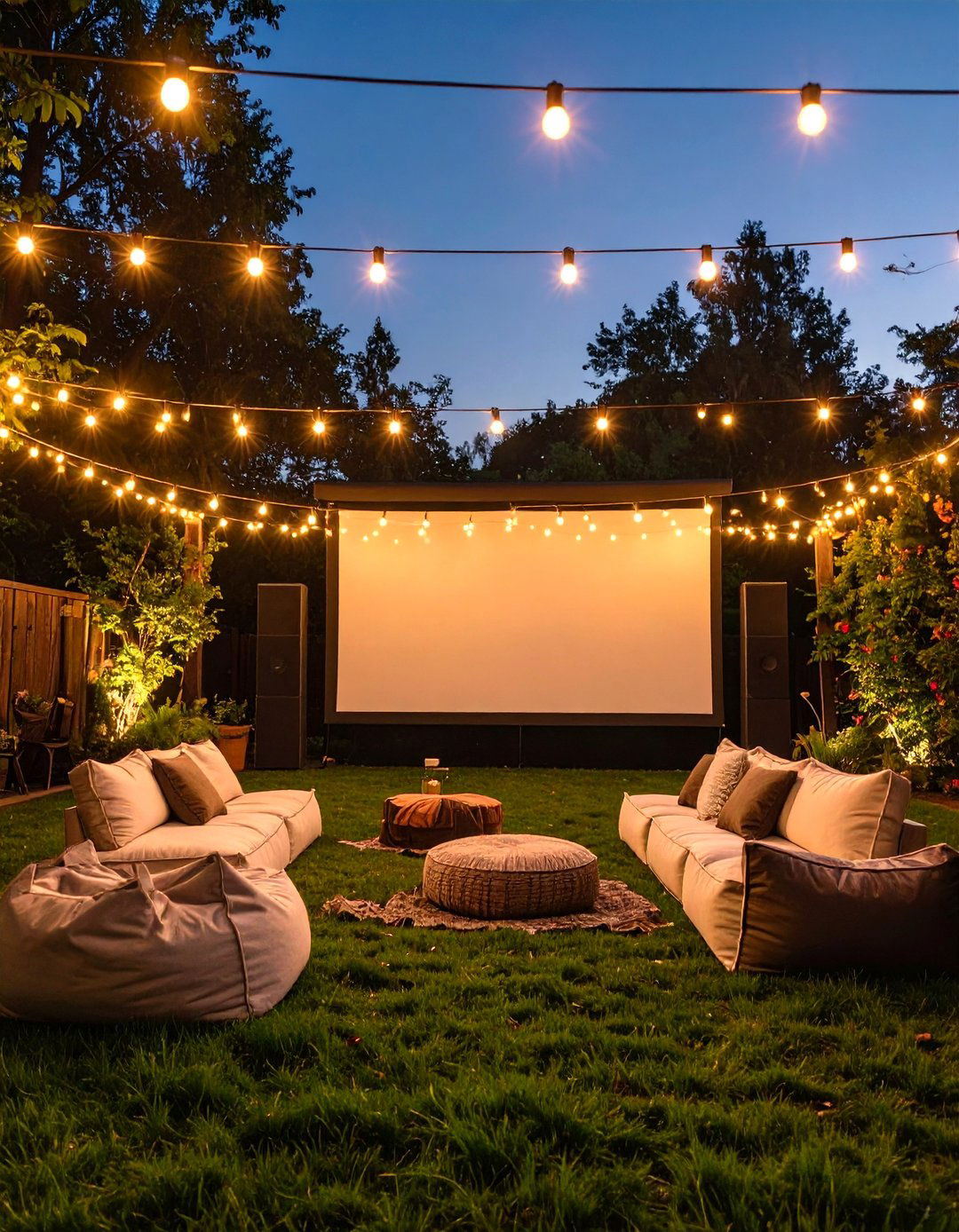 The Outdoor Garden Cinema - 30 home theater design ideas