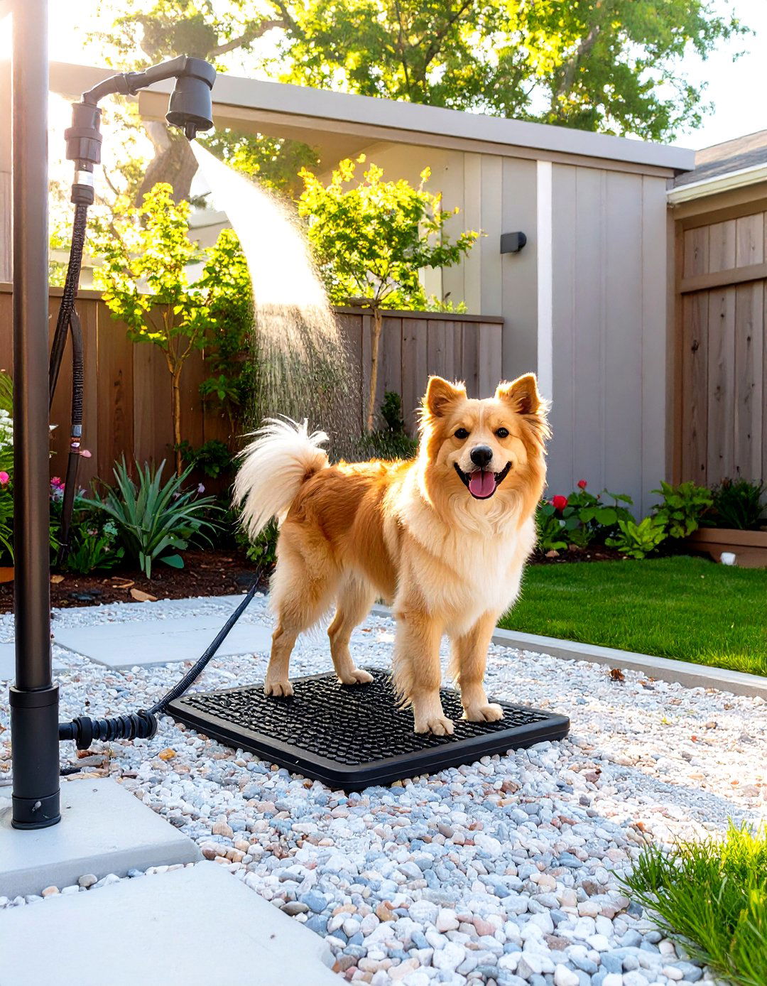 The Outdoor Grooming Station - 30 dog friendly backyard ideas on a budget