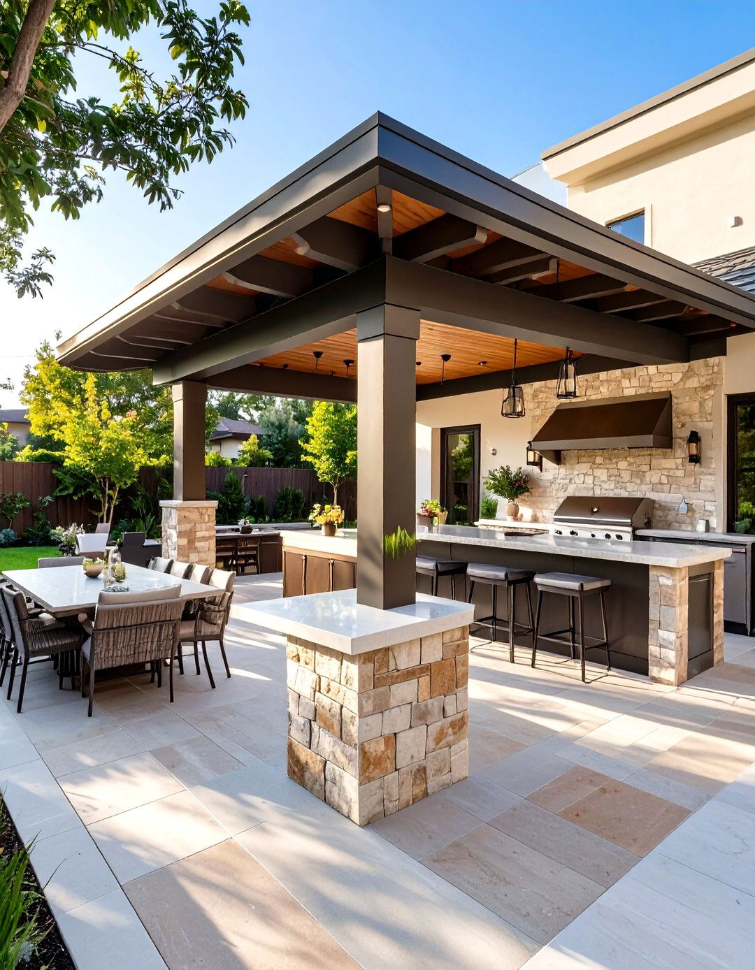 The Outdoor Kitchen Covered Patio - 30 covered patio designs