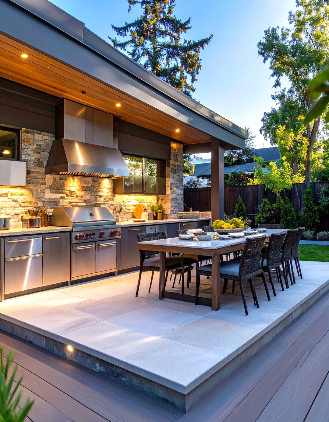 The Outdoor Kitchen Low Deck - 30 low deck ideas
